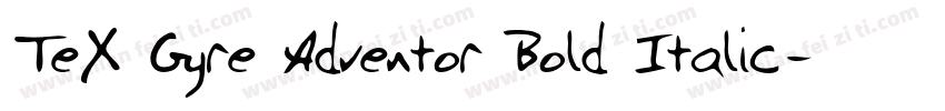 TeX Gyre Adventor Bold Italic字体转换